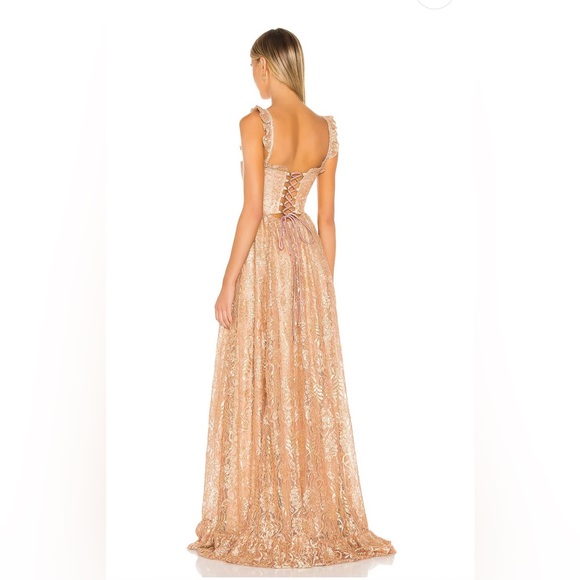 Revolve Sabina Musayev Cleo Gown in Rose Gold - Picture 2 of 8